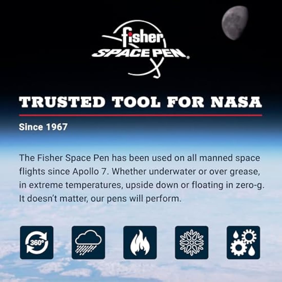 Fisher Space Pen Bullet – Genuine, In Gift Box