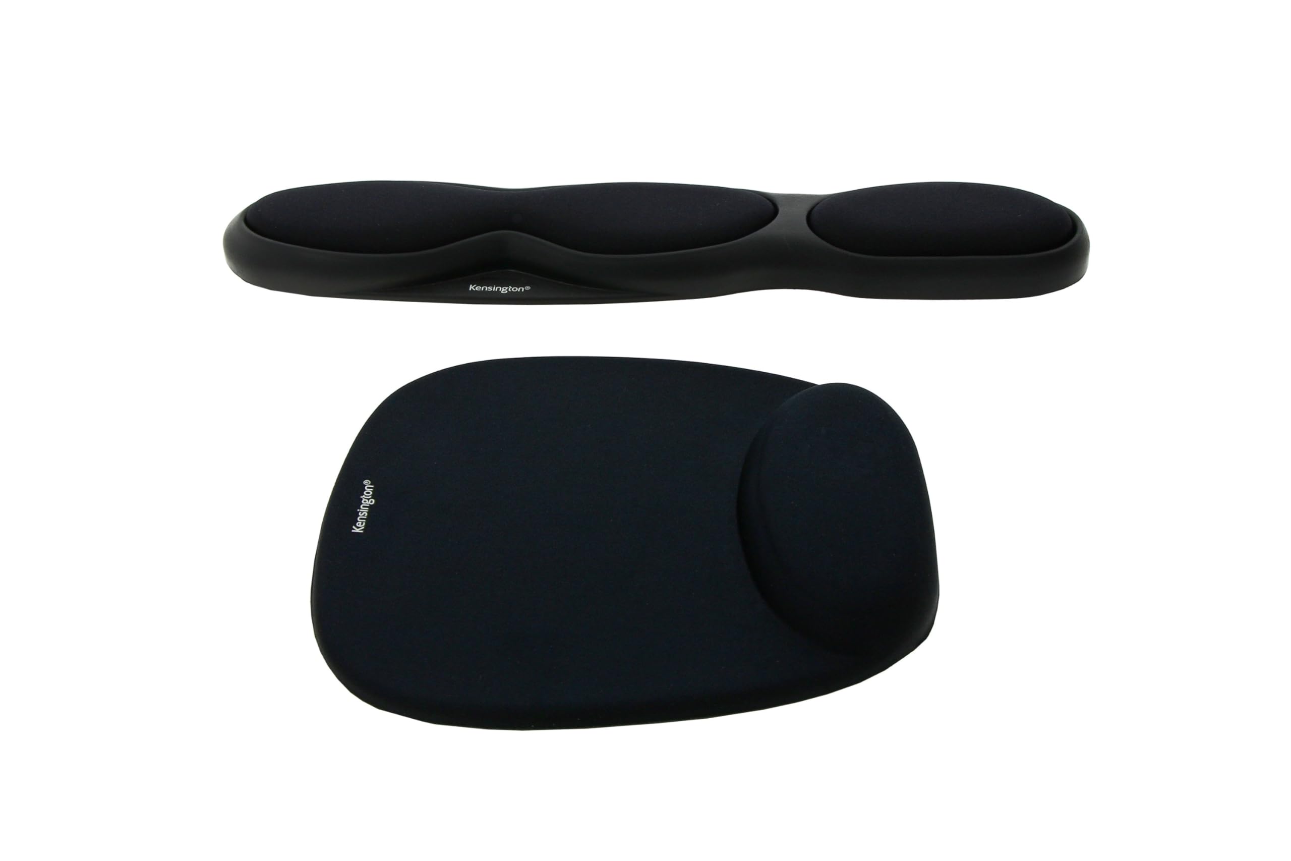 Kensington Keyboard Wrist Rest - Ergonomic duo gel wrist rest, compatible with full length / gaming keyboards for comfort when at computer, laptop, office, PC, home - Red/Black (62398 )