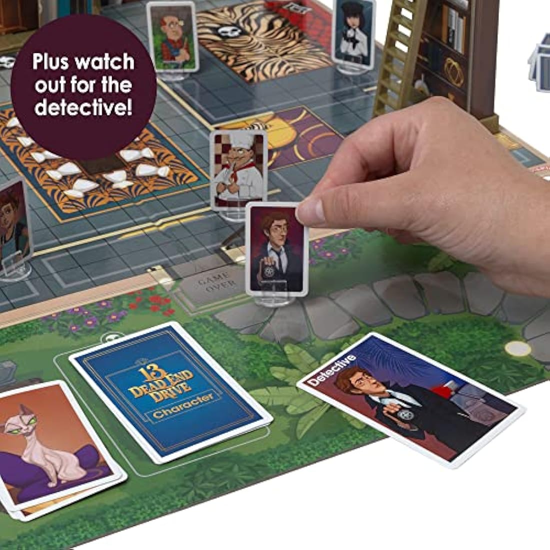 IDEAL | 13 Dead End: The murder mystery mansion game with 12 suspects, 5 traps and only 1 survivor! | Family Games | For 2-6 Players | Ages 8+