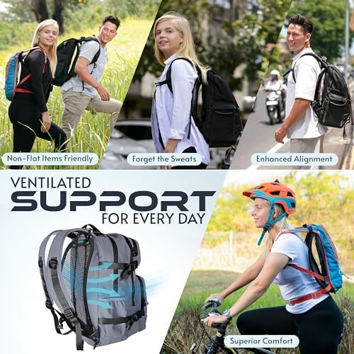 VentaPak Lightweight Ventilation Backpack Spacer - External Mesh Frame for Hiking & Biking Backpacks - Ventilation for Airflow Sweat Reducing