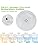 DINGLILIGHTING 45W Modern Flush Ceiling Light, 23 Inch Silver Low Profile Bedroom Light Ceiling, Thin Round Close to Ceiling Lights for Kitchen, Bedroom, Living Room,3000-6000K 5 Color Adjustable