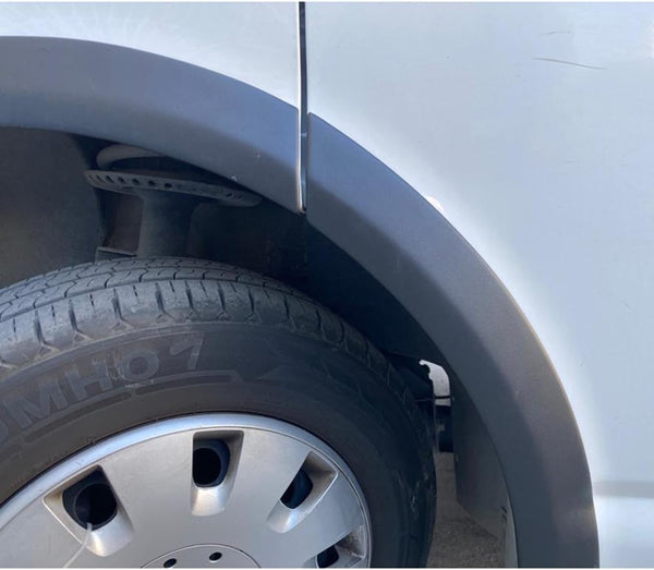 Oneway Set Wheel Arch Trims compatible with Volkswagen Transporter T5-T5.1 2003-2015 (Short wheel base/Sliding door left) - Matt black