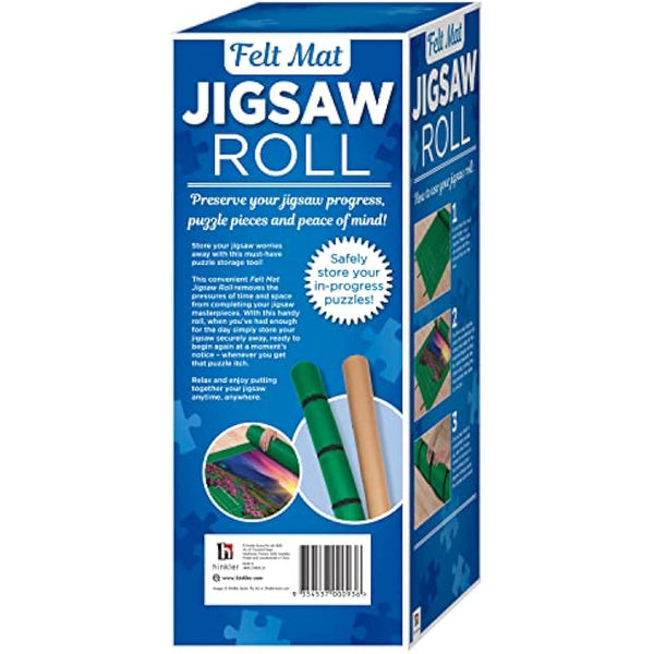 Hinkler - Felt Mat Jigsaw Roll - Puzzle Storage Mat for Jigsaw Lovers - Puzzle Placement Guide - Stores Up to 2000 Pieces - Includes Felt Mat, Roll & Straps - Works with Jigsaw Board