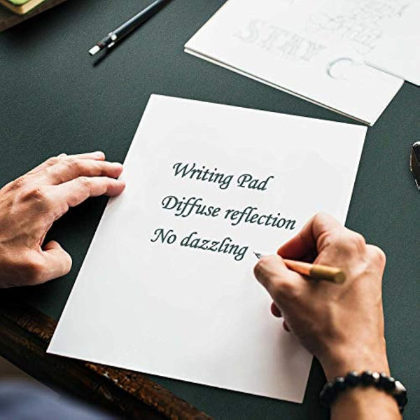 Desk Pad Large, DOBAOJIA Desk Mat, Laptop Mat, Writing Pad, Desk Blotter, Extended Mouse Mat, Large Mouse Pad for Office/Home, PU Leather Waterproof +Suede Non-Slip 27.5" X 13.8" (Dark Green)