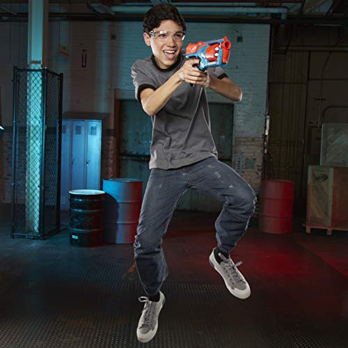 Nerf Elite 2.0 Double Punch Motorised Dart Blaster Toy For Kids | Rapid Alternating Barrels | with 50 Elite Foam Darts | Double Clip Blasting | Outdoor Games Gift Idea for 8+ Year Old Boys and Girls