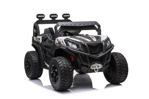 RZR Turbo UTV-MX-ii *2 SEATER* 24V 4x Motors 4x4 Electric Kids Ride On Car (White)