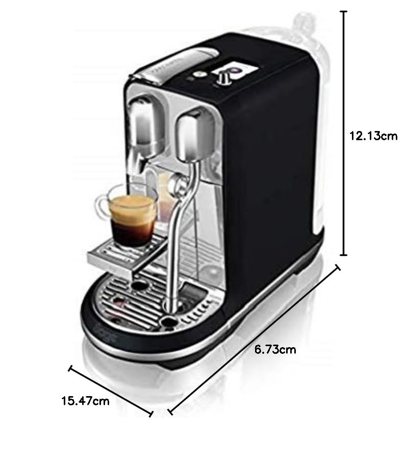 Nespresso Creatista Plus Automatic Pod Coffee Machine with Milk Frother Wand for Espresso, Cappuccino and Flat White by Sage in Brushed Stainless Steel