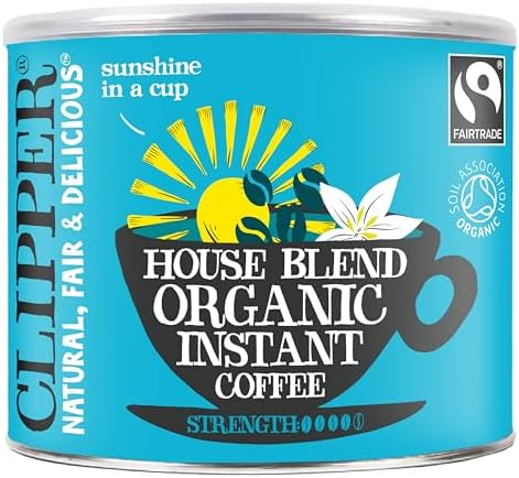 Clipper Organic Medium Roast Arabica Coffee | Instant Coffee | 500g Refill | Gourmet Coffee | Sustainable & Fairtrade Coffee by Clipper Teas | Ethically Sourced & Eco Conscious Blends
