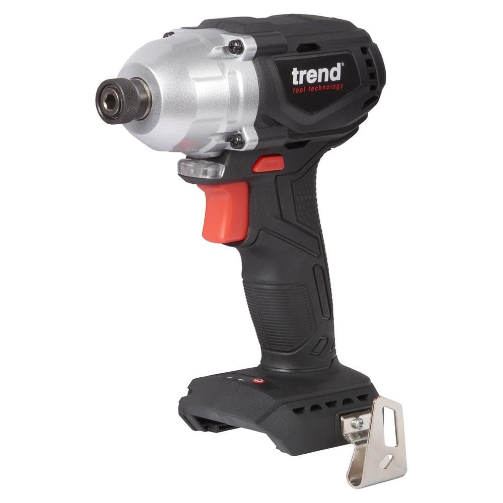 Trend 18V Cordless Brushless Impact Driver with High Performance Motor & Two Speed Settings, Bare Tool (Battery & Charger Sold Separately), T18S/IDB