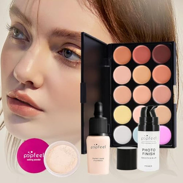 Holzsammlung Makeup Kit for Women Full Kit, All in One Makeup Gift Set, Make up Set for Girls Teenagers Women Beginners, Cosmetic Make up Starter Kit Include Eyeshadow Palette Eyebrow Pencil Lipstick