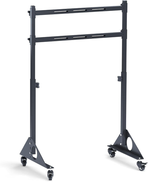 GT Omega Portable Monitor Stand | Single Monitor Stand for VESA Mounting | Supports Max 42" Monitor | Lockable Caster Wheels for Easy Mobility | Convenient Monitor Positioning