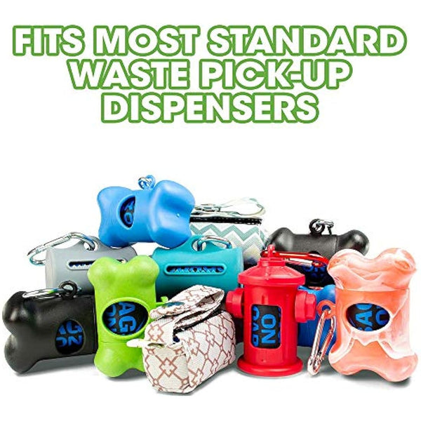 Bags On Board Dog Poo Bags | Strong, Leak Proof Dog Waste Bags | 140 Patterned Bags