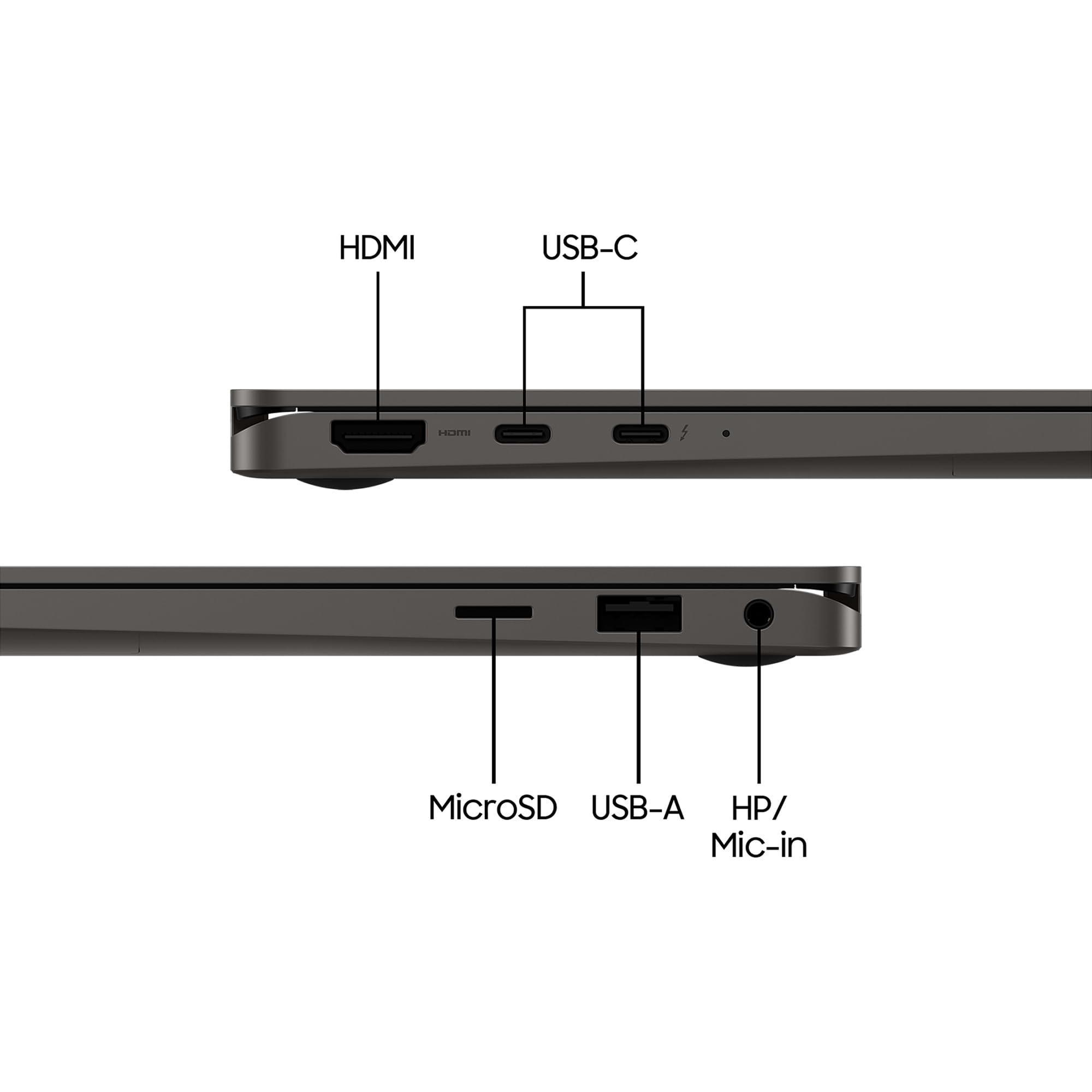 Samsung Galaxy Book3 Pro Wi-Fi Laptop, 14 Inch, 13th gen Intel Core i5 Processor, 8GB RAM, 256GB Storage, Graphite - Official