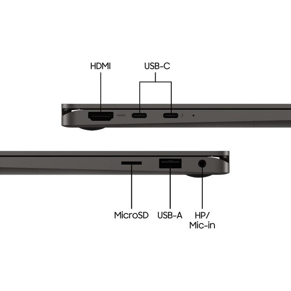 Samsung Galaxy Book3 Pro Wi-Fi Laptop, 14 Inch, 13th gen Intel Core i5 Processor, 8GB RAM, 256GB Storage, Graphite - Official