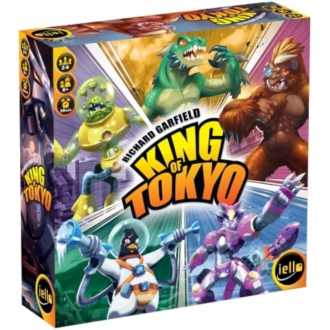 Iello | King of Tokyo Game (2016 Edition) | Board Game | Ages 8+ | 2-6 Players | 30 Minutes Playing Time