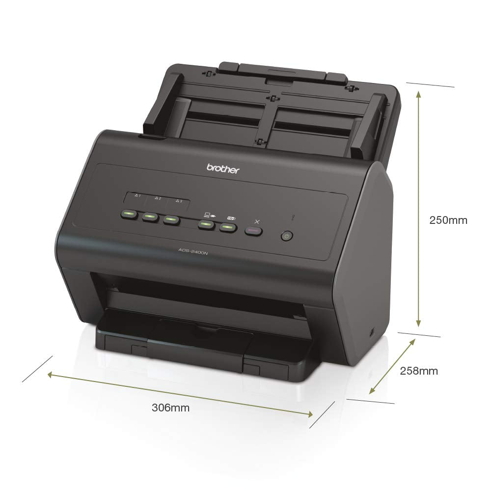 Brother ADS-4300N Desktop Document Scanner |SuperSpeed USB 3.0 |Double-sided |Advanced Image Capture, UK Plug