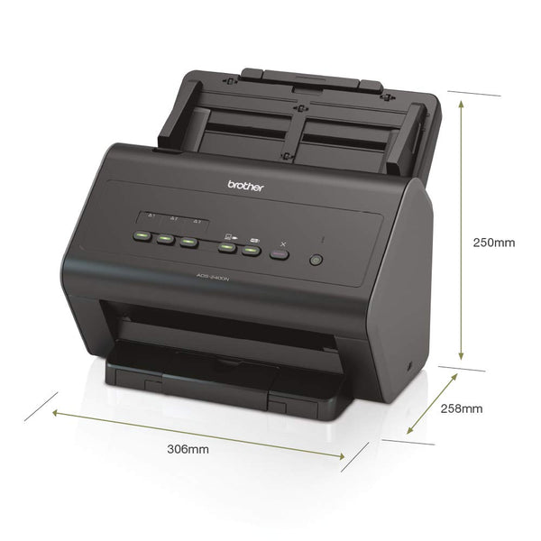 Brother ADS-4300N Desktop Document Scanner |SuperSpeed USB 3.0 |Double-sided |Advanced Image Capture, UK Plug
