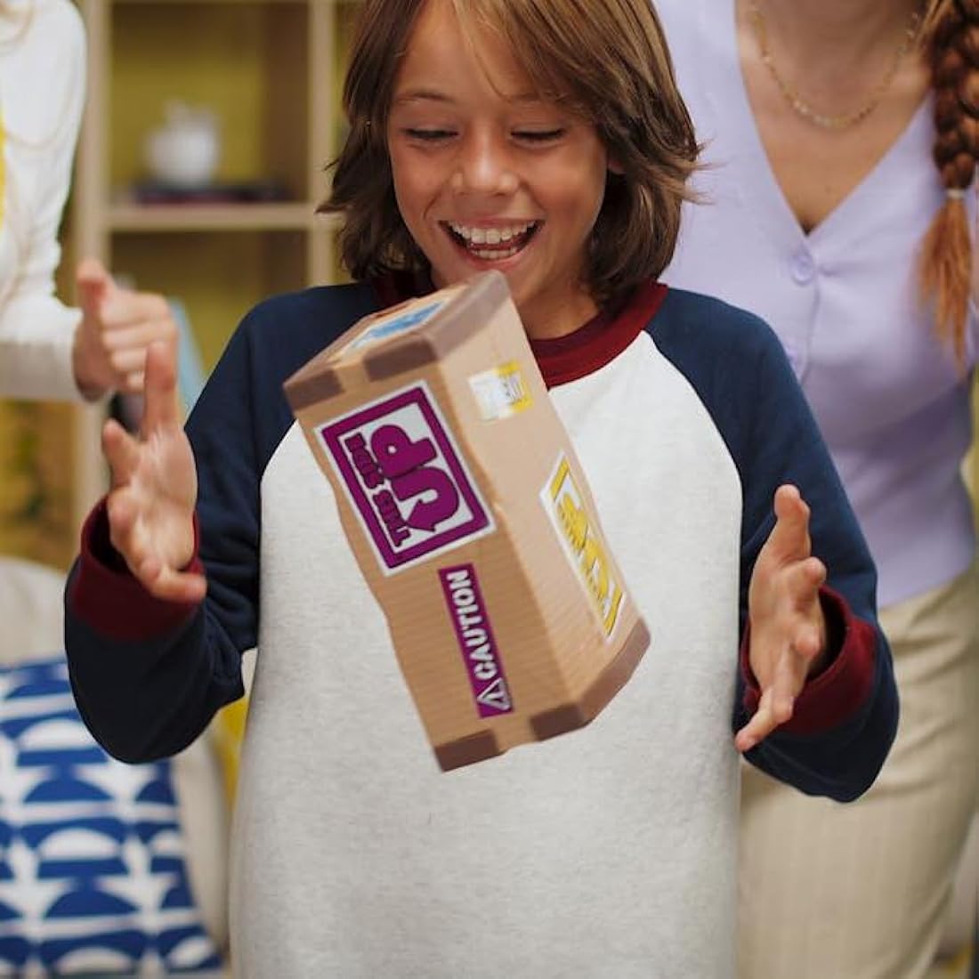 Ideal | This Side Up: The parcel-flipping, electronic reaction game | Family Games | 1+ Players| Ages 8+