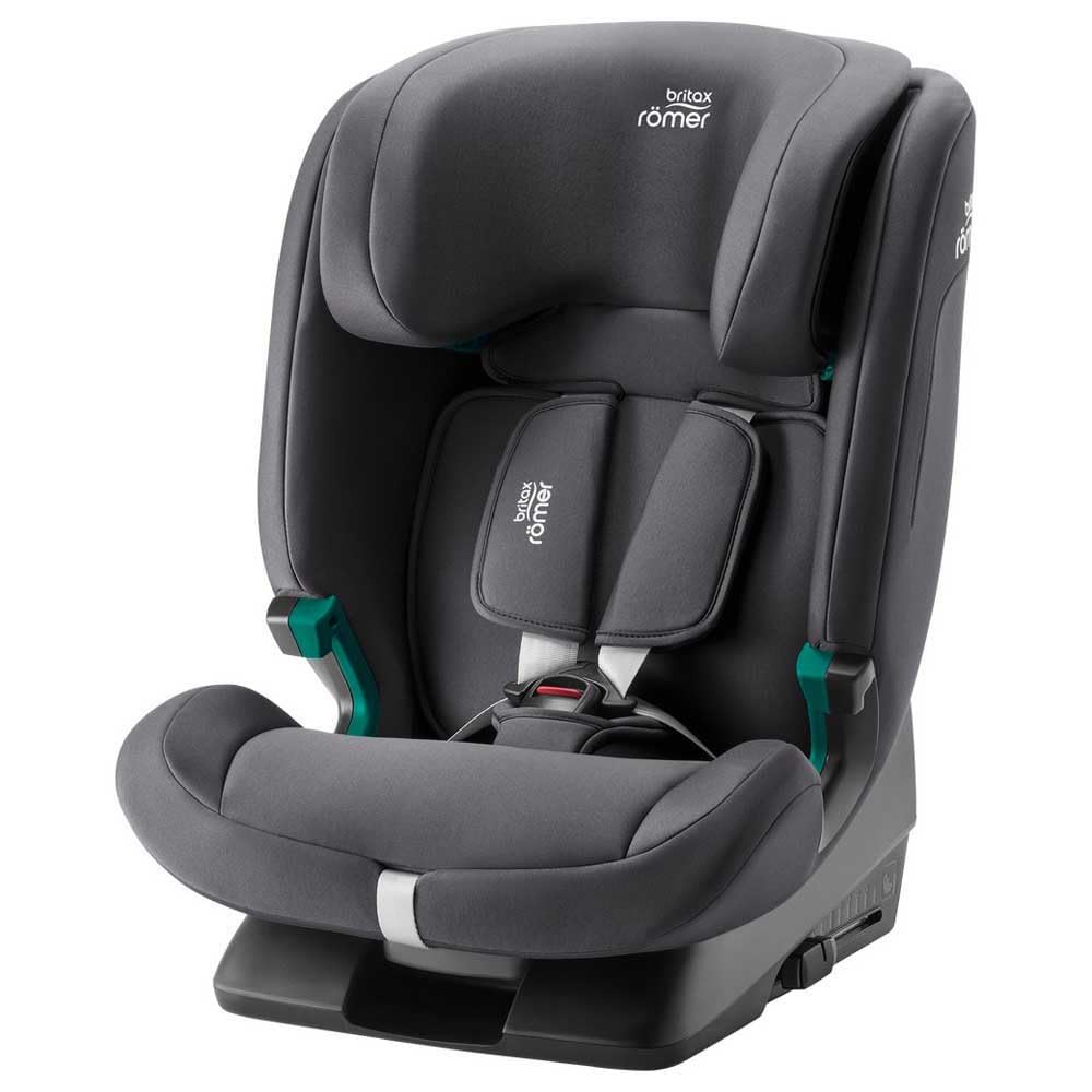 BRITAX RÖMER Car Seat EVOLVAFIX, with ISOFIX, Child from 76 to 150 cm (i-Size), from 15 Months to 12 Years, Space Black