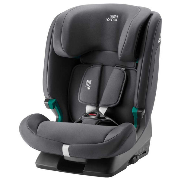 BRITAX RÖMER Car Seat EVOLVAFIX, with ISOFIX, Child from 76 to 150 cm (i-Size), from 15 Months to 12 Years, Space Black