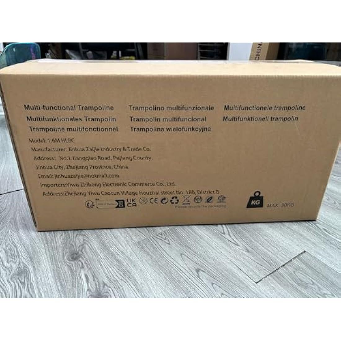 CZCPARY Kids Trampoline，Trampoline for Children，with Basketball Hoop, Swing, Pull Ring, Suitable for Indoor and Outdoor Use，Suitable for Children, Birthday Gifts