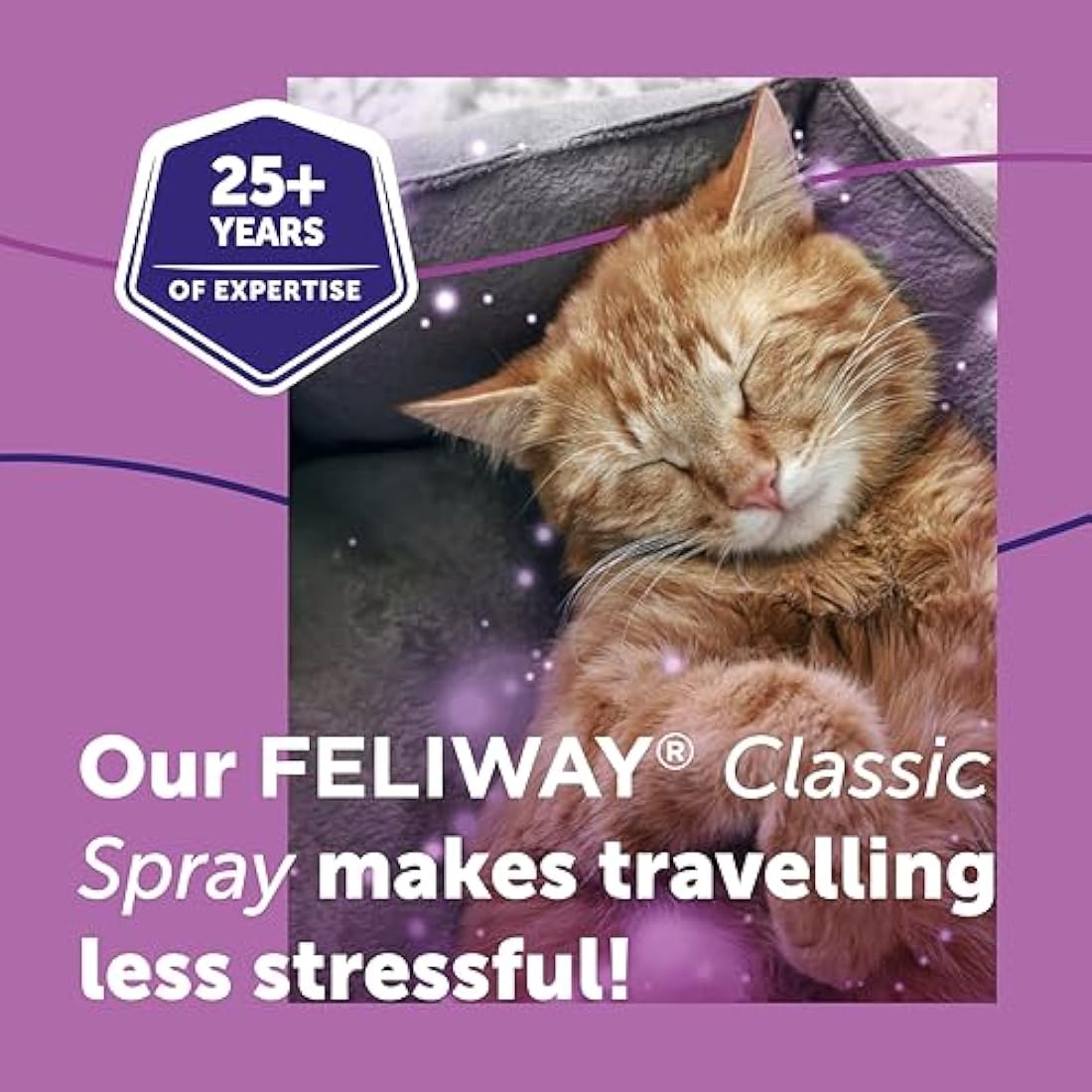 FELIWAY Classic Cat Calming Odourless Spray, 20ml - Comforts Cats at Home and On the Go and Reduces Stress During Travel, Veterinary Recommended, Drug-free, Clinically Proven
