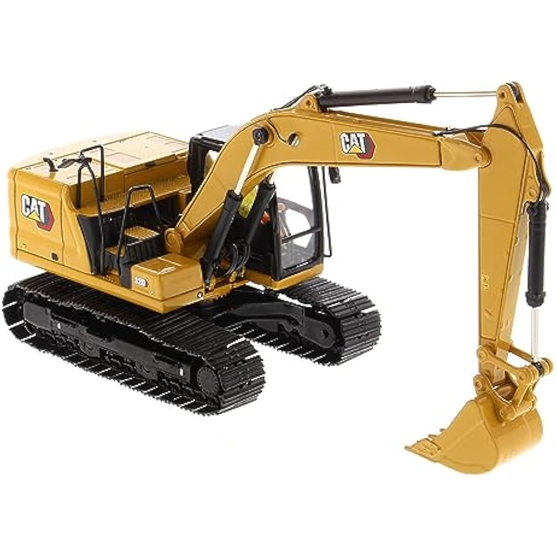 Diecast Masters 85569 Caterpillar 320 Hex Excavator 1:50 Scale Approx. 18.3 x 6.3 x 8 cm, Ages 14 Years, 85569, Yellow