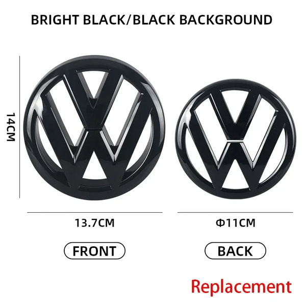 Car Front Grill Badges Rear Trunk Emblem Lid Covers Logo Sticker For VW Volkswagen Golf 6 golf6 MK6 GTI
