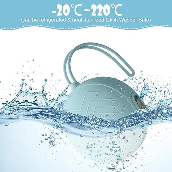 Aolso Dummy Holder Case Set, 2PCS Silicone Dummy Holder Case, Baby Dummy Holder Case, Pacifier Holder Case, Portable Soother Pods for Baby, Baby Pacifier Case for Travel, Home (Green/Blue)