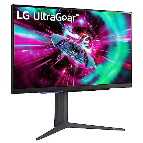 LG UltraGear G8 Gaming Monitor 27G850A – 4K UHD Nano IPS 27 inch, Dual-Mode 240Hz / 480Hz, 1ms (GtG), AMD FreeSync Premium Pro, DisplayHDR 600, DP 2.1, HDMI 2.1, Black