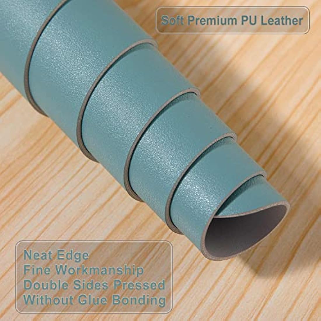 Desk Pad Large, Desk Mat, Extended Mouse Mat, Mouse Pad L, Desk Blotter, DOBAOJIA Laptop Pad Writing Pad for Office/Home, Dual-Side Use PU Leather Waterproof 35.4" X 16.9"(Greyish Green/Grey)