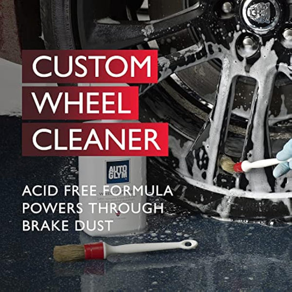 Autoglym Luxury Bodywork And Wheels Collection, 6pc Car Cleaning Kit, Car Cleaning Gift Set, Black