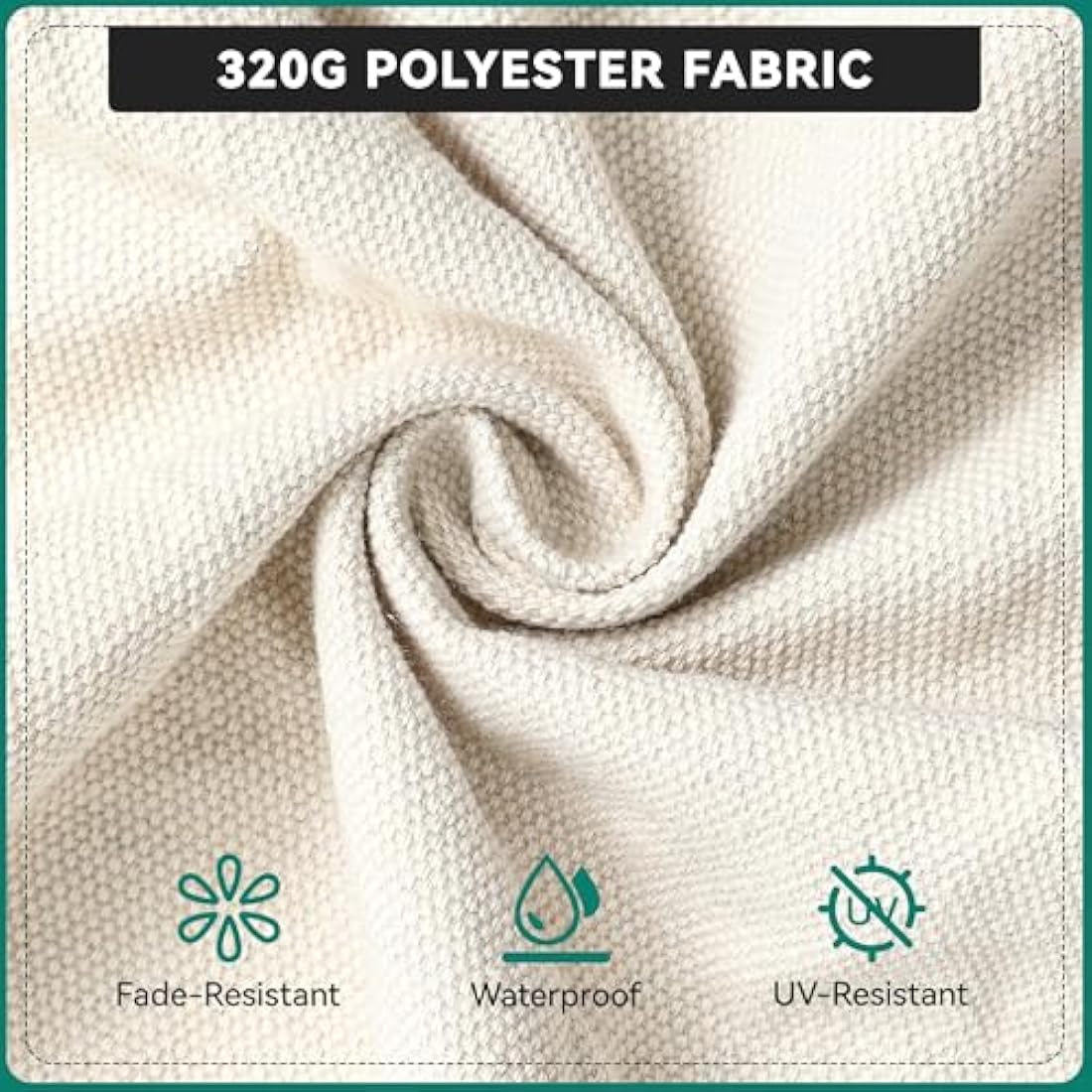 YITAHOME Hammock with Stand, Max. load 150 kg, Hammock Stand with Hanging Swing, 132x90x160 cm, Sturdy Steel Frame, Swing Chair with 2 Hooks and 1 Side Pocket for Patio, Balcony and Garden, White