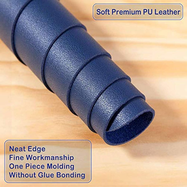 Desk Pad Large, DOBAOJIA Desk Mat, Laptop Mat, Writing Pad, Desk Blotter, Extended Mouse Mat, Large Mouse Pad for Office/Home, PU Leather Waterproof +Suede Non-Slip 27.5" X 13.8" (Dark Blue)