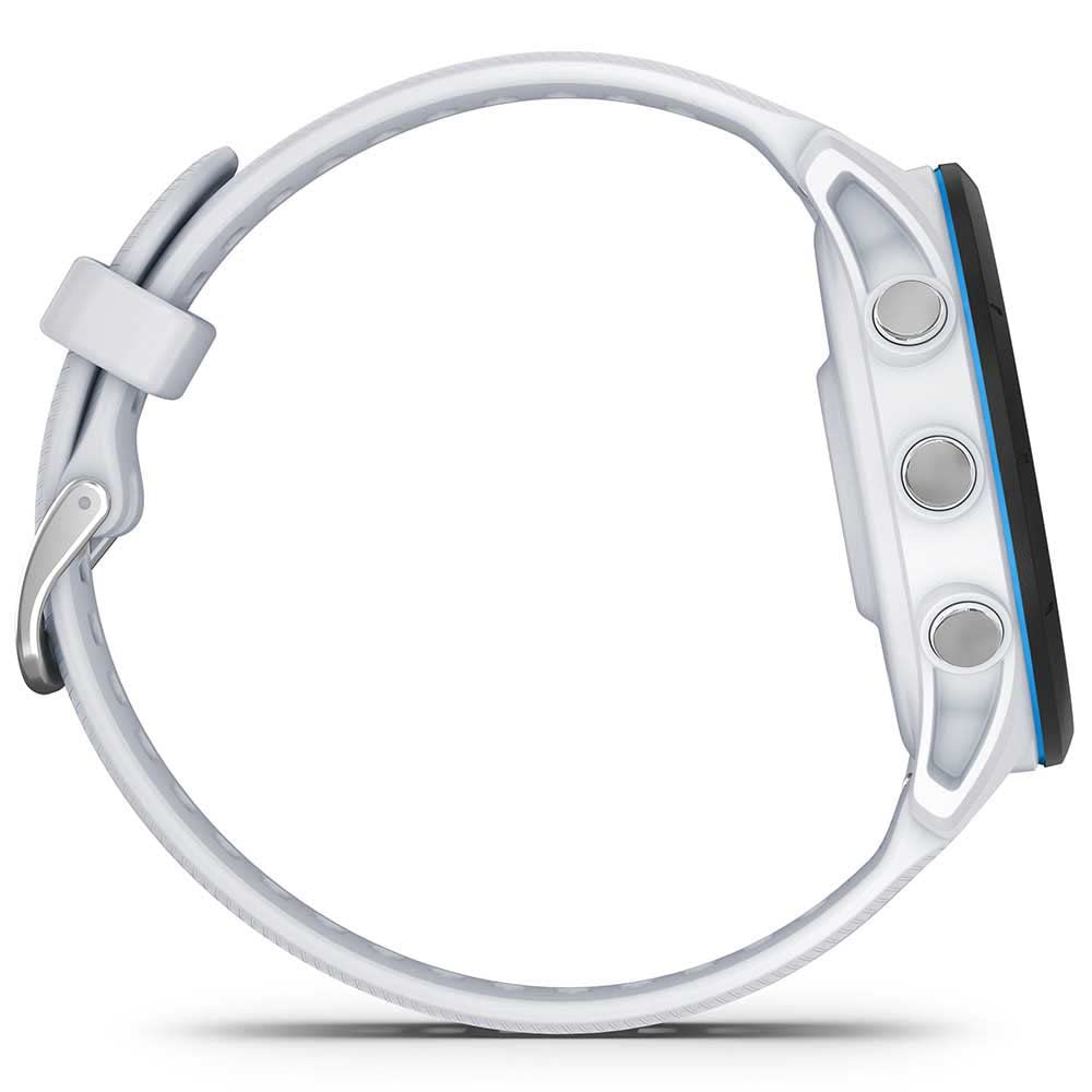 Garmin Forerunner 255 Music GPS 46mm Running Smartwatch, Lightweight, Music Storage, Advanced Training & Insights, Safety & Tracking Features, up to 14 days Battery Life, Whitestone