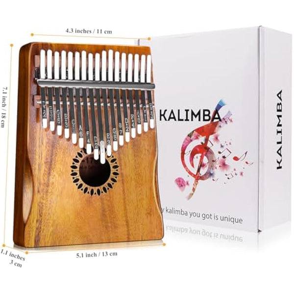 Newlam Kalimba Thumb Piano 17 Keys, Portable Marimbas Finger Piano Gifts for Kids and Adults Beginners