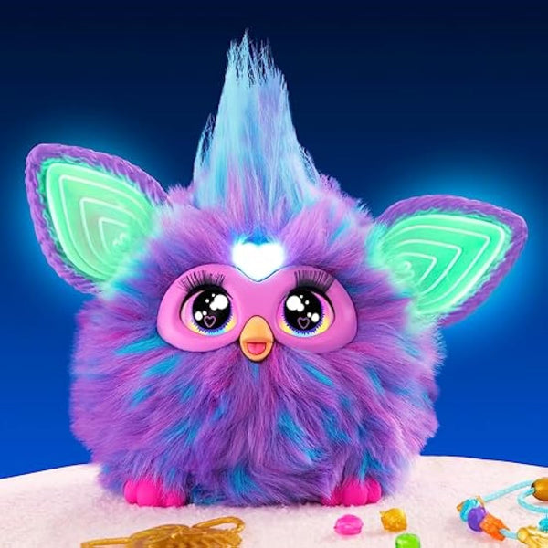 Furby Viola, giocattolo di peluche interattivo - Versione Italiana