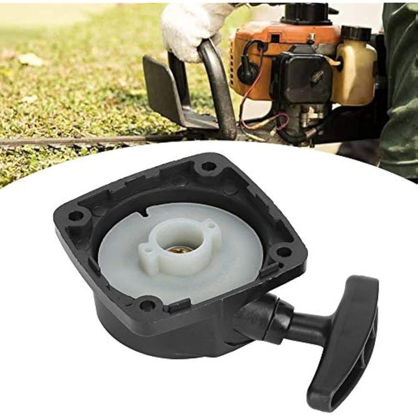 7cm*7cm Pull Starter, 23CC Pull Recoil Starter Start Assembly, ABS Pull Starter Recoil, Hand Pull Start with Recoil Hedge Trimmer Spare Parts Compatible with 1E32F Motor
