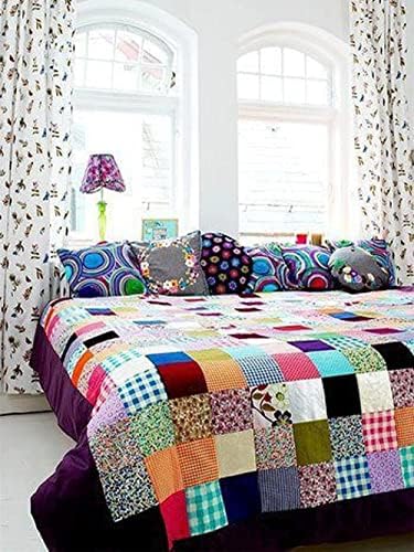 newamishquilt 50 PCS 100% Cotton Fabric Bundles for Quilting Sewing DIY & Quilt Beginners, Quilting Supplies Fabric Squares (50 PCS 12'' x 12'')