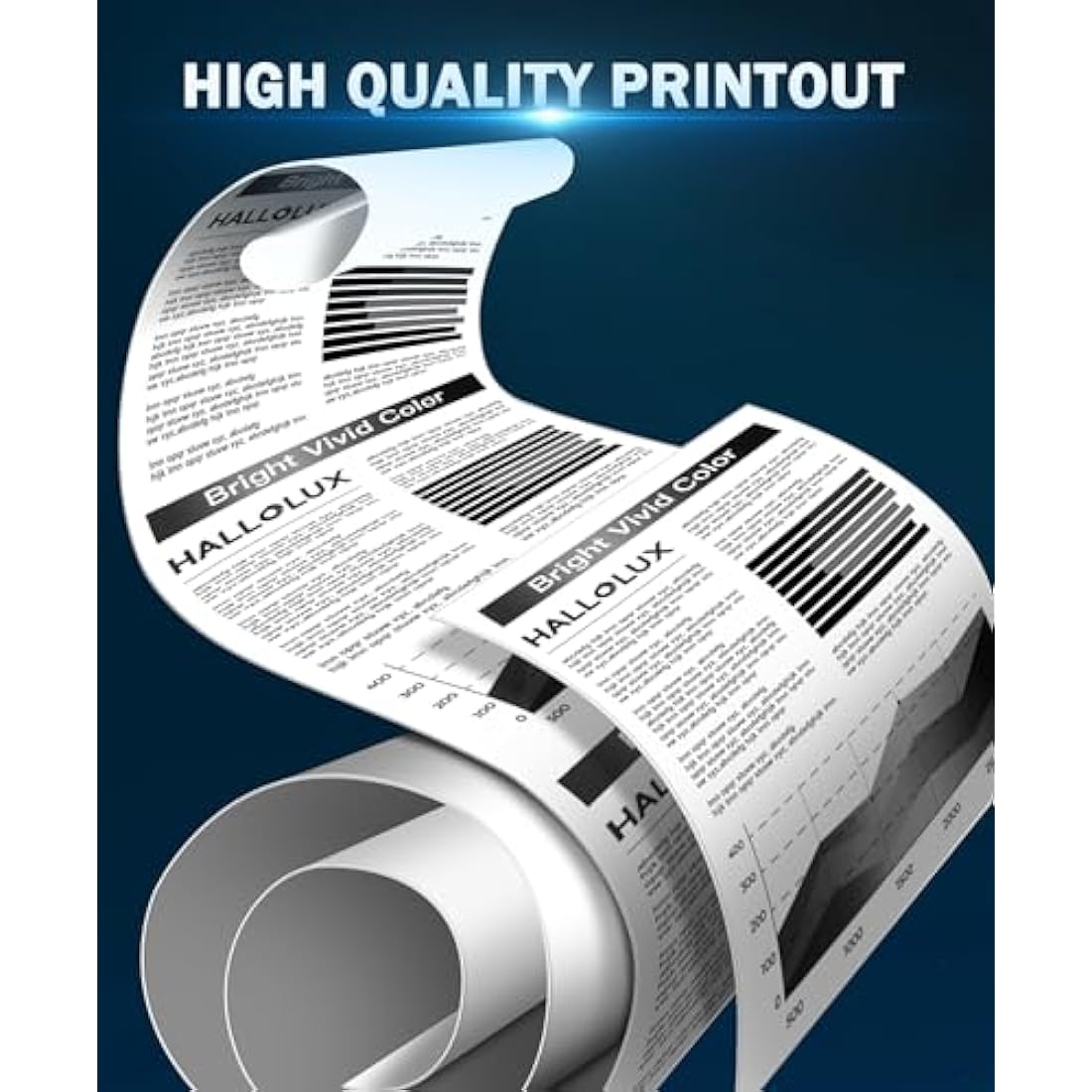 HALLOLUX TN3480 TN3430 Black Toner Compatible with Brother TN-3430 TN-3480 TN 3480 3430 for MFC-L5750DW MFC-L5700DW HL-L5100DN HL-L5200DW HL-L5000D HL-L6400DW MFC-L5700DN DCP-L5500DN(2 Pack)