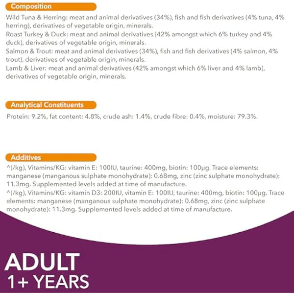 IAMS Adult Wet Cat Food Land & Sea in Jelly 12 x 85g