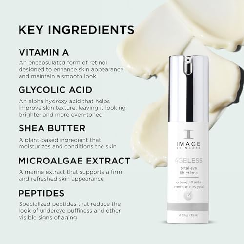 IMAGE Skincare, AGELESS Total Eye Lift Crème, Under Eye Circle, Bags and Wrinkle Rescue, 15 mL