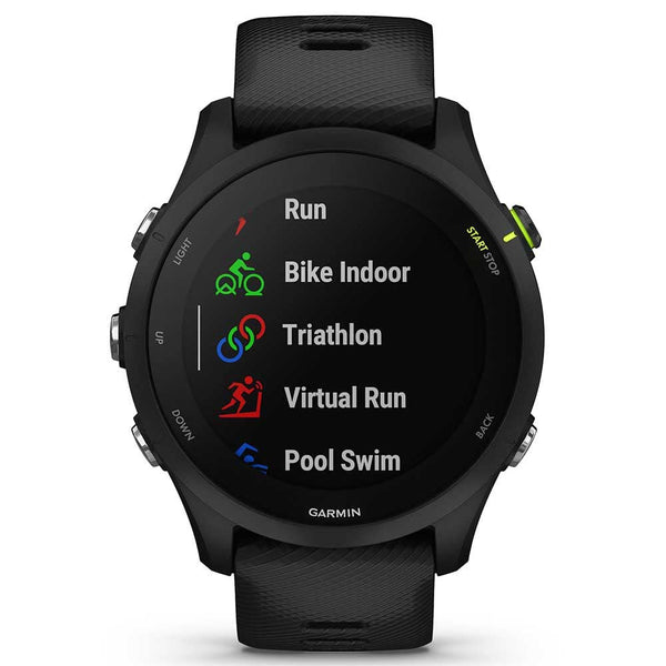 Garmin Forerunner 255 Music GPS 46mm Running Smartwatch, Lightweight, Music Storage, Advanced Training & Insights, Safety & Tracking Features, up to 14 days Battery Life, Whitestone
