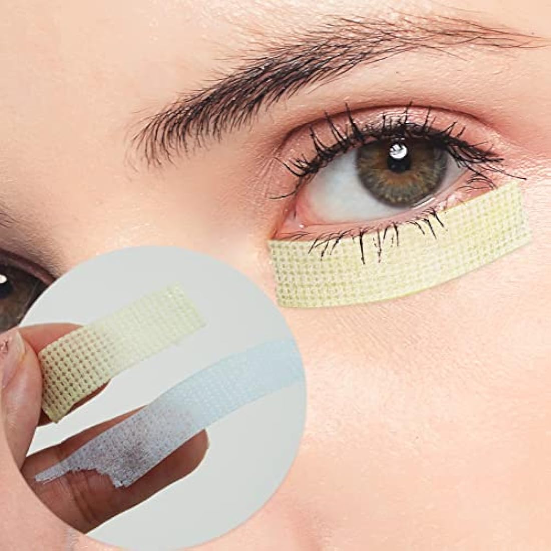 3 Rolls Eyelash Tape, Adhesive Lash Extension Tape Breathable Micropore Fabric Tape Lash Extensions Supplies, Breathable Micropore Fabric Eyelash Tape