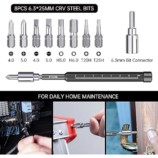 JAKEMY 105 in 1 Precision Screwdriver Set Laptop Repair Tool Kit Magnetic Small Torx Bit Household Screwdriver Set for PC, Computer, Phone, Glasses, MacBook, PS4, Xbox