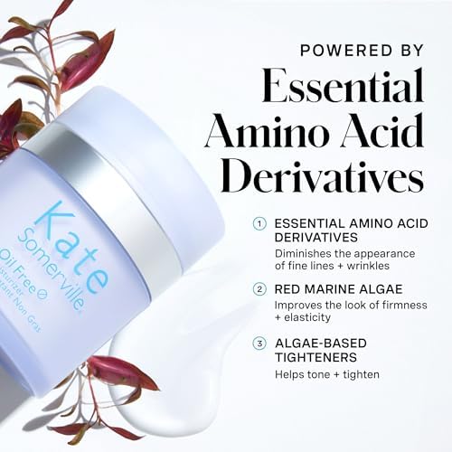 Kate Somerville Oil Free Moisturiser - Clinically Formulated for Oily Skin - Lightweight, Non-Greasy, Fast-Absorbing, Hydrating Daily Face Cream, 50ml