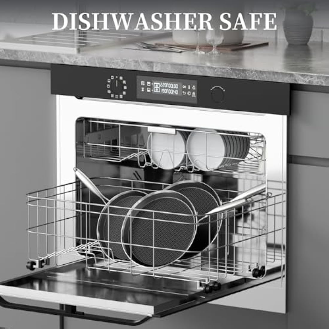 Innerwell Stainless Steel Crepe Pan 30 cm, Nonstick Stainless Steel Honeycomb Coating Pancake Pan, Non Stick Flat Skillet Tawa Dosa Tortilla Griddle Pan, Induction Compatible, PFOA Free