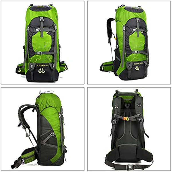 Freiesoldaten Camping Backpack 60L Large Rucksack Waterproof Breathable Mountaineering Hiking Backpack for Men Women