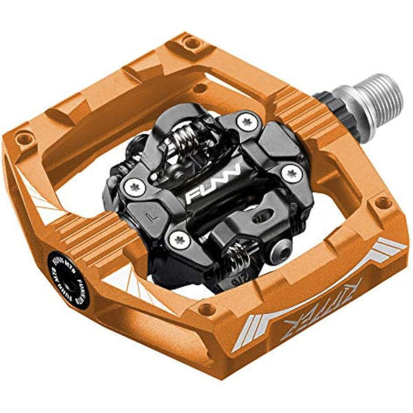 Funn Ripper Mountain Bike Clipless Pedals, Rocker Clip/Spring-Loaded Clip-in Mechanism, Compatible with SPD Cleats, 9/16" CrMo Axle Bicycle Pedals for MTB/Gravel Cycling