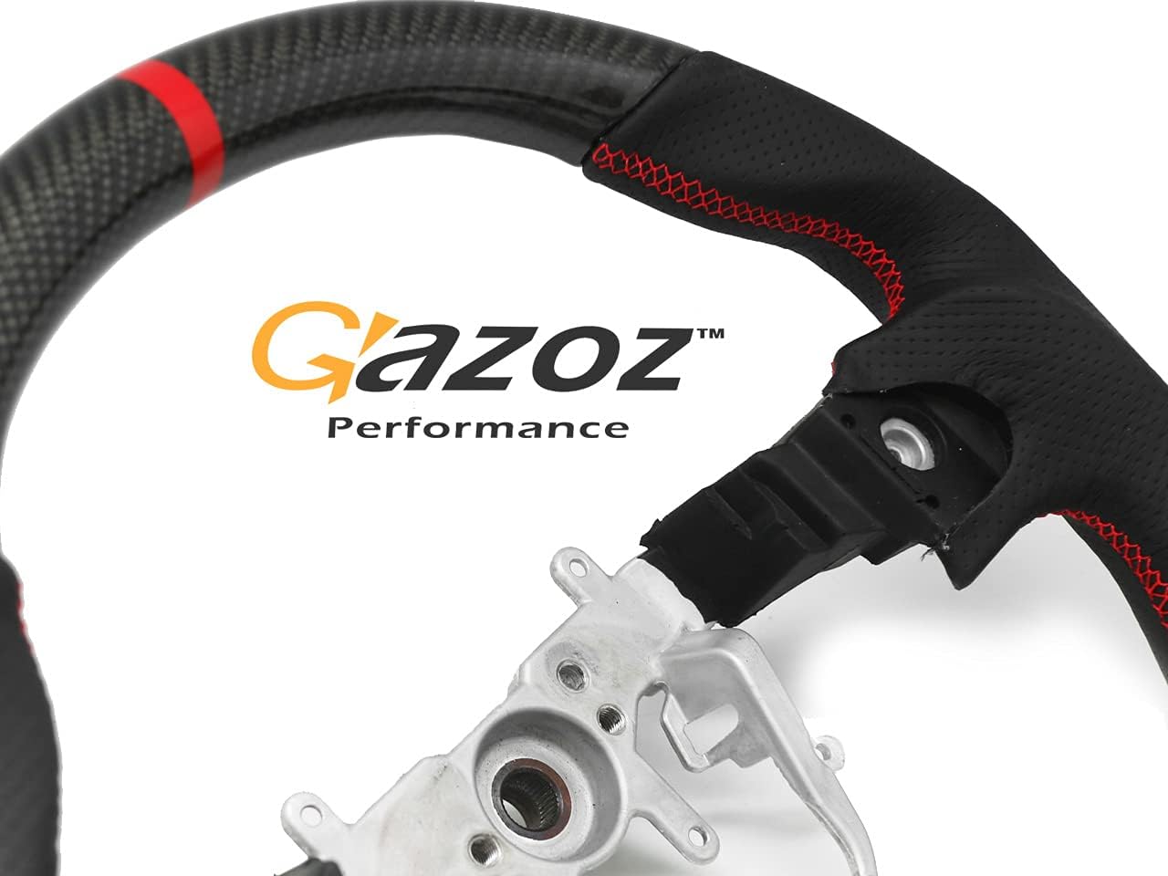 Gazoz Performance Carbon Perforated Leather Steering Wheel Compatible With Subaru Impreza WRX STi 2008-2014 GR